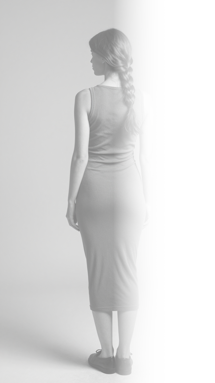 Gearchiveerde visualisatie van Mary uit 2028. Dossier status: Mary (2028) // Asset Log