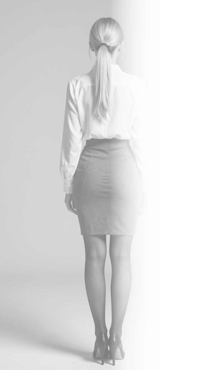 Gearchiveerde visualisatie van Theresa uit 2028. Dossier status: Theresa (2028) // Asset Log